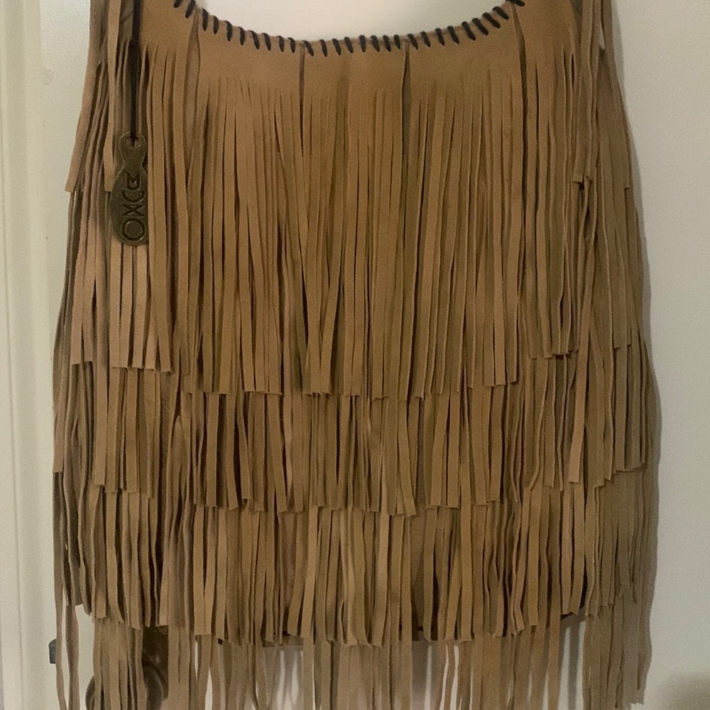 MUXO Large Tan Leather Shoulder Bag - Picture 3 of 17